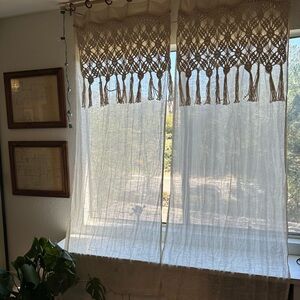 World Market Macramé Curtains
